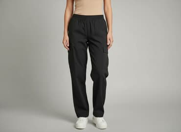 czarne spodnie materiałowe: Cargo, Spodnie cargo damskie, rozmiar S — 6