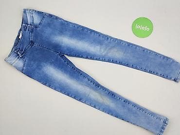 leginsy i stringi: Legginsy dziecięce, Niebieski Księżyc, 10 lat, 140, stan - Idealny — 2