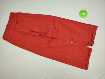 spodnie czerwone w kratę h m: H&M Divided, Material trousers for women, size M — 3