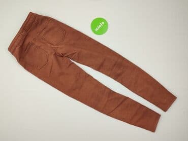dżinsy brązowe damskie: Skinny, Jeansy damskie, rozmiar 2XS — 3