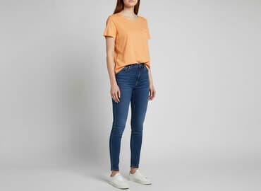 koszulki z długim rękawem damskie pepe jeans: T-shirt damski, rozmiar L — 1