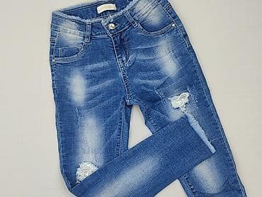tanie jeansy: Spodnie jeansowe, 8 lat, 128, stan - Bardzo dobry — 1