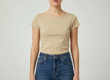 t shirt damski pod marynarkę: Women`s T-shirt, size S — 1