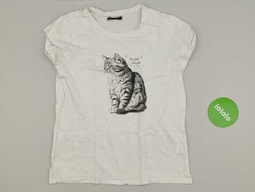 koszulka z kotem sinsay: Sinsay, T-shirt damski, rozmiar S — 2