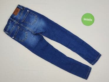 obcisła czarna bluzka: Spodnie jeansowe, 8 lat, 128, stan - Bardzo dobry — 3