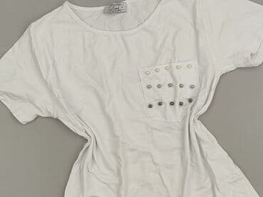 obcisła bluzka z dekoltem: T-shirt damski, rozmiar M — 1