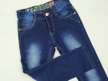 jeansy slouchy z wysokim stanem: Jeans, 8 years, 128, condition - Perfect — 1