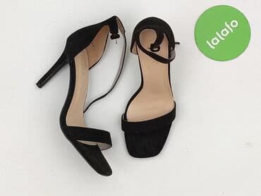 czarne sandały na słupku vices: Vinceza, Sandały damskie, rozmiar 39 — 2