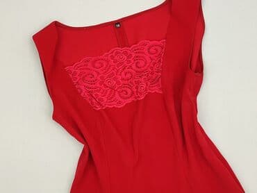czerwone sukienki plus size: Women's blouse, size M (EU 38) — 1