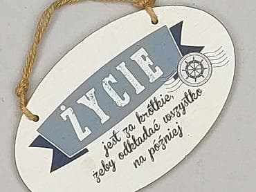 Artykuły papiernicze: Dekoracyjna tabliczka do zawieszenia z napisem: „Życie jest za — 1