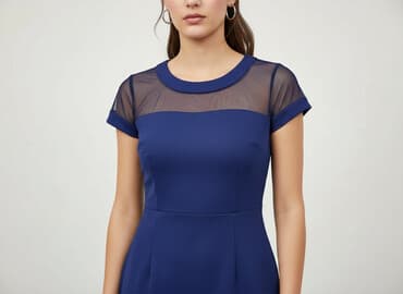 emoi sklep sukienki granat na wesele: Sukienka damska, rozmiar L — 6