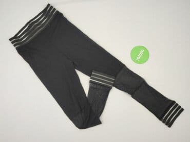 czarne legginsy sportowe z wysokim stanem: Leggings, Legginsy Sportowe damskie, rozmiar S — 2