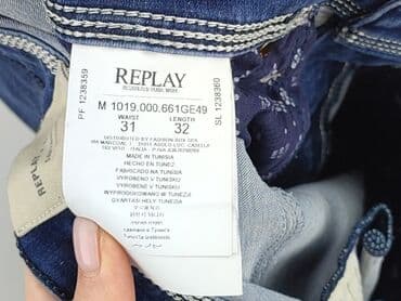 koszulka wisla plock: Jeansy dla mężczyzn, M, Replay, stan - Dobry — 5