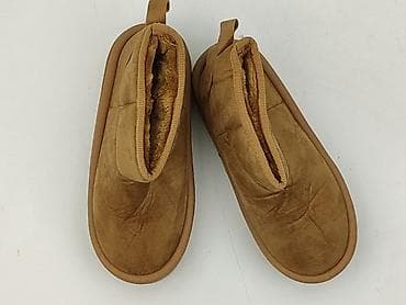 Damskie ocieplane botki/kapcie typu mini-ugg w kolorze camel - Krój