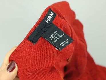 czerwona satynowa sukienka h m: H&M, Sukienka damska, rozmiar XL — 5