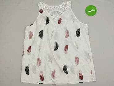 sukienki z piórami biała: Bluzka damska, rozmiar XL — 2