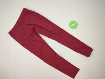 jeansy czerwone damskie: MB, Spodnie materiałowe damskie, rozmiar 2XL — 3