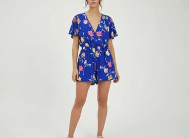 chabrowy kombinezon damski: Kombinezon damski, rozmiar M — 6