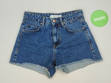 szorty z wysokim stanem czarne: Stradivarius, Szorty damskie, S — 2