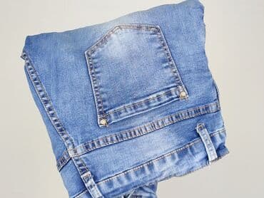 ogrodniczki jeansowe damskie krótkie: Denim, Ogrodniczki damskie, rozmiar S — 6