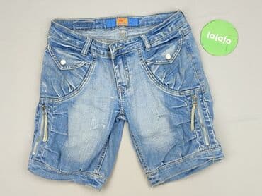 krótkie spodenki przed kolano jeansowe damskie: Szorty damskie, rozmiar M — 2