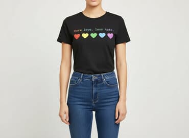 calvin klein pride t shirty: Fruit Of The Loom, T-shirt damski, rozmiar L — 8
