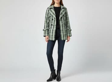 burberry kurtka damska: Trencz damski, rozmiar L — 6