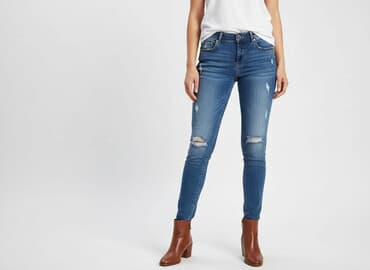 zara jeansy damskie rurki: Jeansy damskie, rozmiar S — 7