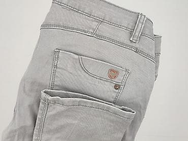 grey denim jeans: Jeansy damskie, rozmiar L — 6