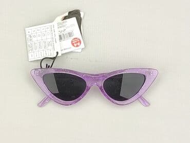 złote dodatki do zielonej sukienki: Glasses, Sunglasses, Cat eyes design, condition - Perfect — 1