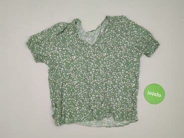 zielone bluzki z krótkim rękawem: Women's blouse, size L (EU 40) — 2