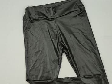 legginsy prążkowane reserved: Leggings Eco-leather for women, size M (EU 38) — 1