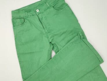 dżinsy bootcut: Spodnie materiałowe damskie, rozmiar L — 1