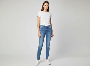 sinsay dżinsy z wysokim stanem: Jeansy damskie, rozmiar XS — 1