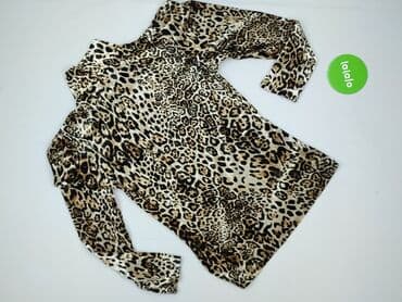 jedwabne bluzki wieczorowe: Leopard, Bluzka damska, S — 3