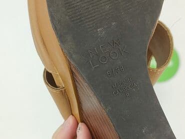 ccc czarne sandały na koturnie: New Look, Sandały damskie, rozmiar 38 — 5