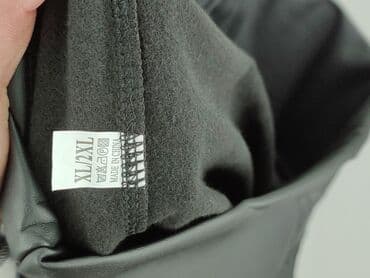 legginsy ocieplane z futerkiem: Leggings, Legginsy Ze skóry ekologicznej damskie, rozmiar XL — 4