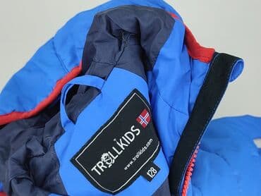 czarne szorty z wysokim stanem: Kurtka przejściowa, 8 lat, 122-128 cm, stan - Bardzo dobry — 4