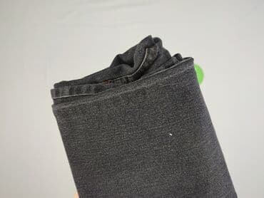 szare szerokie jeansy: Jeansy damskie, rozmiar XL — 5