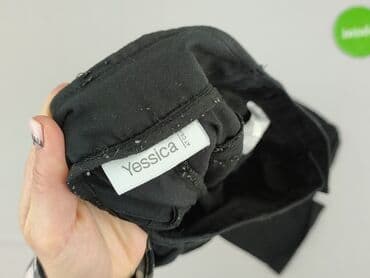 srebrne legginsy: Yessica, Spodnie materiałowe damskie, M — 4