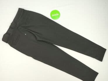 spodnie czarne damskie z niskim stanem: Spodnie materiałowe damskie, rozmiar M — 4