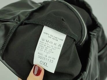 spódnice czarne eko skóra: Spódnica damska, rozmiar XL — 4