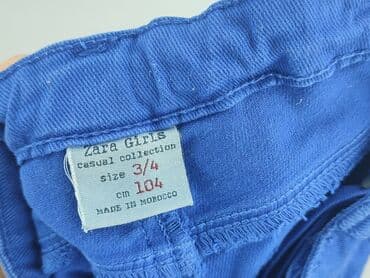 sandały płaskie z zakrytą piętą: Pozostałe spodnie dziecięce, Zara, 3-4 lat, 104, stan - Bardzo dobry — 4