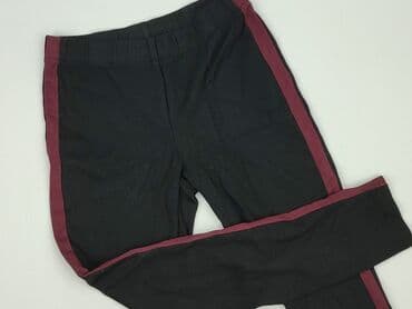 legginsy czarne prążkowane: Yessica, Spodnie materiałowe damskie, rozmiar S — 2