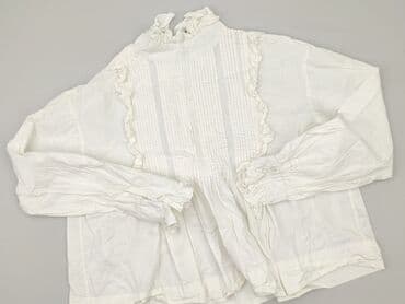 czerwony stanik pod białą bluzkę: Bluzka damska, rozmiar L — 1