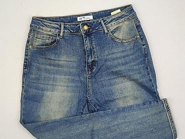 low rise flare: DENIM JEANS, Jeansy damskie, rozmiar L — 1