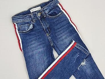 Spodnie jeansowe, Zara, 7 lat, 122, stan - Idealny