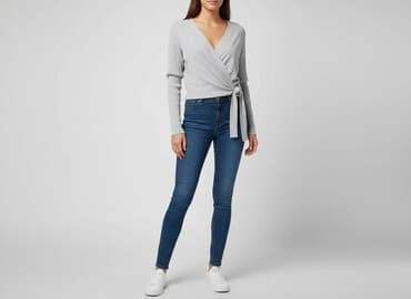 bluzki z golfem: F&F, Tunika damska, rozmiar L — 6