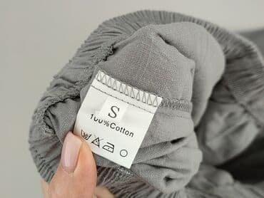 legginsy woskowane wysoki stan: Spodnie materiałowe damskie, rozmiar S — 4