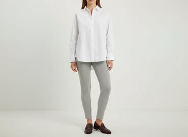 legginsy z kaszmirem: Massimo Dutti, Legginsy Eleganckie damskie, rozmiar M — 6